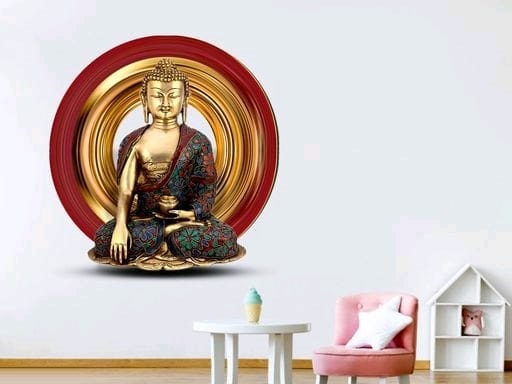 Gautam Buddha 3D Wall Sticker (2)