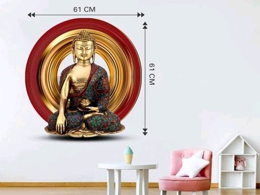 Gautam Buddha 3D Wall Sticker (3)