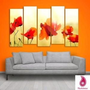 Multiple Frames Floral Wall Painting