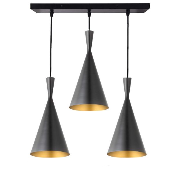 Black Cone Shape Ceiling Light