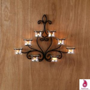 Wall Sconce With Candle Holders