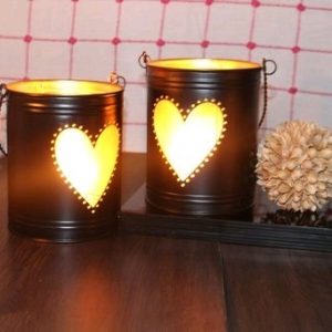 Black/Gold Heart Shape buckets