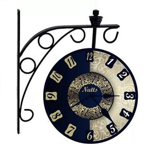 Black Station Wall Clock