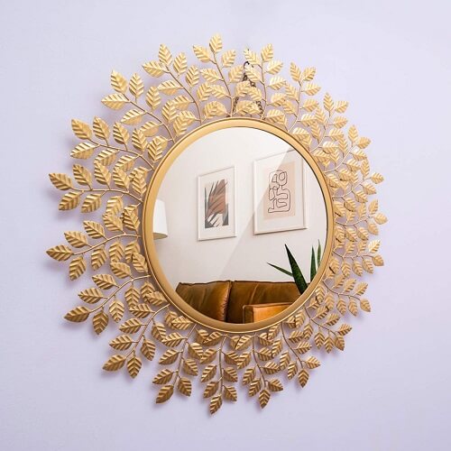 Wall Mirror with Leaf (2)