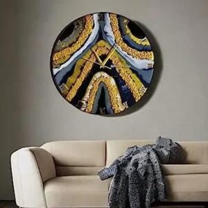 Multicolored Marble Wall Clock