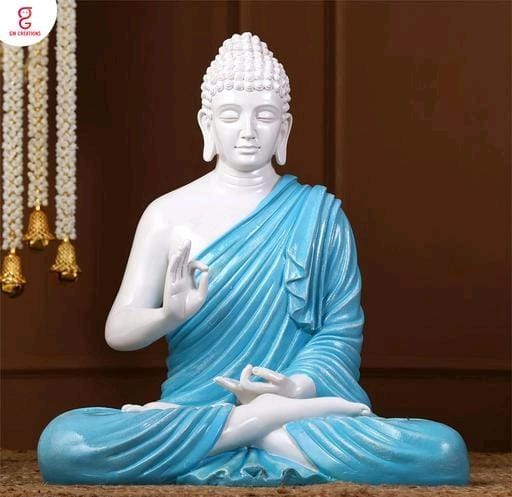 Blue White Buddha Statue