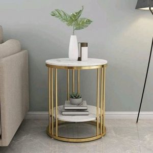 Golden Metal Coffee Table