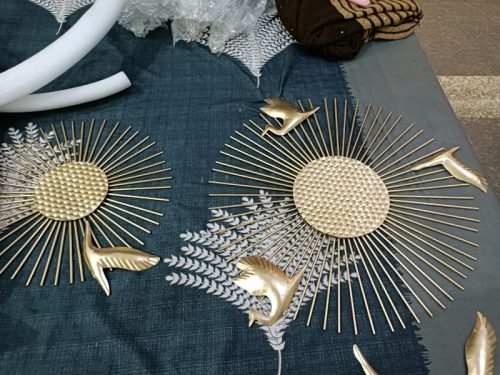 Flower Shap Gold Wall Art | Wall Art of Flower | Decorative Flower Wall Hanging | Golden Flower for Wall Décor photo review