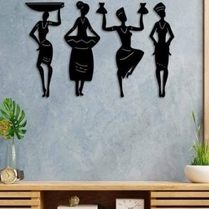 4 piece women abstract