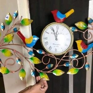 Metal Bird Wall Clock