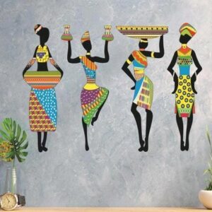 Tribal Woman Set of 4