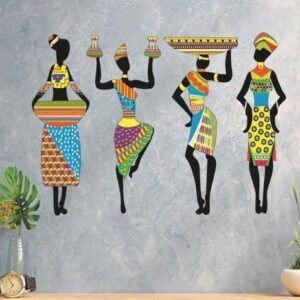 Tribal Woman Set of 4